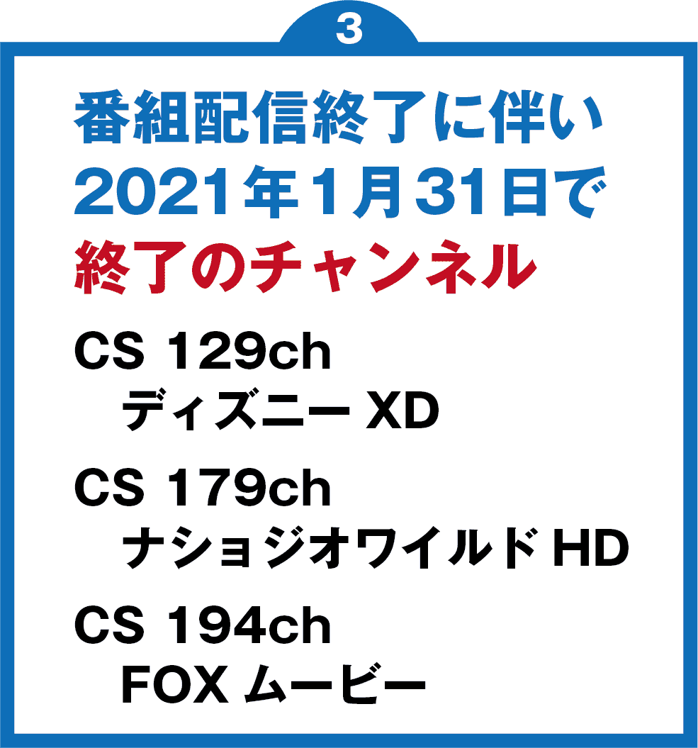 チャンネル編成変更のお知らせ 入間ケーブルテレビ